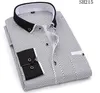 Camicie casual da uomo Camicia da uomo a pois scozzesi stampata a maniche lunghe per abito maschile slim fit Camisas Masculina