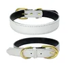 Gold Pin Buckle Dog Collar Liing Leashes verstelbare mode lederen honden kragen nek huisdier benodigdheden accessoires