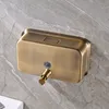 el Showering Shampoo Cream Holder Bottle Bathroom Wall Mounted Soap Dispenser Antique Brass Color Y200407266K