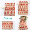 Deer Party Decor Sachet Gift Organizer Pouches Christmas 10pcs/Lot 10x14 13x18 Santa Kids Toy Storage Bag Can Pr Jllspm