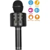 Microfoni Nero portatile portatile senza fili Bluetooth Karaoke OK Microfono e altoparlante MIC Registra musica KTV Microfono1