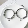 2 Pcs/Set Magnetic Couples Bracelets Relationship Matching Bracelets For Couples Friendship Promise Rope Braided Bracelet Set Gifts