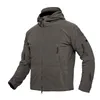 TAD Kış Sıcak Polar Taktik Ceketler Erkekler Askeri Rüzgar Geçirmez Kalınlaşmak Çok Cep Ceketler Rahat Hoodie Ceket Giyim LJ201013