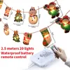 Boneco de neve árvore de natal led luzes de corda decoração para casa enfeites de natal ano novoa564705290