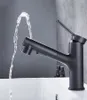 Freeshipping Dra ut Badrummet Basin Sink Faucet Rinser Sprayer Garrgle Borstning 3 Mode Mixer Tap Cold Hot Basin kran