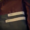 Chaqueta de béisbol delgada de algodón para hombre, abrigo de motociclista, prendas de vestir, cazadora, verde y marrón, fz29015171812