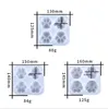 Epoxidform, niedliche Katzenklaue, gefrosteter Spiegel, integrierte Silikagelform, hochwertige Form, DIY-Klebertropfenform, Epoxidharzform, 3 Stile, WMQ503