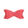 Cute Girls solid Hairbows leather Hairpins Women Hair Ties Holder Bows Hair Clips Baby Barrettes Student Party Hair Boutique