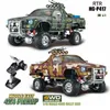 HG-P417 1/10 2.4G 4WD Middle East Pickup Truck Crawler Climbing RC Remote Control Electric Model Car Adult Kids Toy Gifts