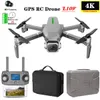 L109 RC Drone Quadcopter 4K HD-kamera 5g WiFi GPS-dronor med en nyckel returhöjd Håll 600m WiFi Image Distance Dron Leksaker