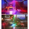 9-eye RGB DIG LAMP DJ DMX Pilot STROBE Stage Light Halloween Partia Świąteczna Party LED LED Projektor Dekorat domu Y201006320J