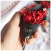Pequeno Super Mini Secas Flor Gift Box Filler Batom Acompanhando Present For Home Decor Red Grass Bouquet