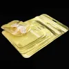 Gümüş Altın Renk Takı Çanta 50 Parça Sıfırlanabilir Mylar Temizle Zip Kilit Küpe Kolyeler Bilezik Depolama Ambalaj