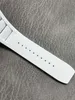 トップラグジュアリーメンズウォッチ2022ホワイトセラミックスケース腕時計腕時計NUM055自動機械運動サファイアガラスゴムブレスレット防水