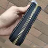 High quality Single Holders purse zipper the fashion most way to carry around money cards and coins men leather card small bu183z