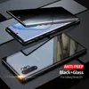 Magnetische Gehard Glas Case Voor Samsung S8 S9 S10 S20 Plus S20U Metalen Magneet Privacy Cover Voor Samsung Note 10 9 81248119