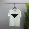 Frühling und Sommer neue hochwertige Baumwolle Druck Kurzarm Rundhals-Panel T-Shirt Mode Größe Farbe schwarz weiß T-Shirts für Männer