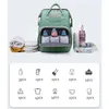 2in1 grande múmia saco de fraldas maternidade com cama dobrável viagem mochila verde para a mãe à prova dwaterproof água bebê mudando saco carrinho l9903178