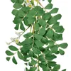 Flores Artificiais Falso Margarida Margarida Pendurado Folha Verde Flor Flor Ivy Videiras Para Home Jardim Escritório De Casamento Arco Decor1