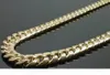 Real 10K żółty złoto Miami Cuban Link łańcuch 8 mm 24 cale 0123595890