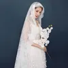 Voile de mariée de cathédrale de 3 m de long 3m avec appliques en dentelle 3D Tulle doux Veil de mariée à une couche sans peigne