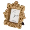 Wedding Banquet Antique Gold Picture Photo Frame Party Table Settings Number Name Place Card Holder 9x10 cm