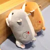 カワイイぬいぐるみ眠っている豚動物交差ぬいぐるみPeluche Hamsterの枕と毛布のキルトエアコン枕赤ちゃんのおもちゃ