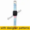 Mode Horlogebanden voor Horlogeband Band 41mm 42mm 38mm 40mm 44mm 45mm iwatch 3 4 5 bands Lederen Bandjes Armband Strepen drop