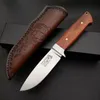 8 ''Новый D2 Blade Wood Handle Full Tang Tactics Тактический нож Кемпинг Охота Ножи выживания Охотничий нож VTH32