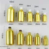 Essential Oil Bottles 5ml 10ml 30ml 50ml Glass Gold Bottle Small e liquid Vials with Aluminum Cap 20pcs