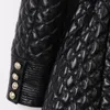 Yoloagain Women本物の革のジャケットレディースダブル胸長いリアルコート201030