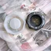 Зеркало Пешеходная плесень DIY Crystal Epoxy Flush Пепельница Литья Формасинка Силиконовая плесень Ручное Руководства Пепельницы Изготовление инструментов Украшение автомобилей BK16