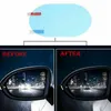 2 stücke auto regenproof clear film rückseite spiegel schützer anti nebel wasserdicht film auto aufkleber zubehör 100x145mm