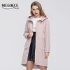 Miegofce 2020 New Spring WindProof Designer Women Trench Warm Cotton Coat Spring Windbreaker with Resishing Collar with StylishLJ200825