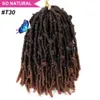 14quot borboleta locs crochê cabelo angustiado 20 fios tranças de crochê deusa pré loop bob locs pré trança bs15q8585047