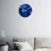 装飾的な壁時計ミュートワークナイトスターリースカイアクリル3D DIYリビングルームキッチンのモダンデザインウォッチY200407