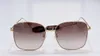 Neue Mode-Sonnenbrille 1030S einfacher quadratischer Metallrahmen mit Brillenkettenanhänger beliebte Outdoor-UV400-Schutzbrille204W