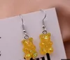 Simple Colorful Acrylic Animal Bear charm Earrings for Girls Women Children Birthday Gift Lovely Jewelry GC799