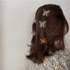 30 adet 6 Renkler Mini Kelebek Saç Pençe Yengeç Klipler Şapkalar, 1 adet Kore Tarzı Kadın Kız Moda Şeffaf Kelebek Saç Pençe