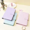 PU Leather Notebook Binder Divillable 6 Rings Cover Cover Cover Worder Leaf Planner مع إغلاق الإبزيم