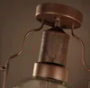 Loft Vintage Industrial LED Rust Glass Loft Cafe Bar Restaurant Bedroom Ceiling Lamp Light Droplight Deco