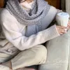 Vendita calda: sciarpa scozzese Yang Mi con lo scialle scozzese britannico alla moda femminile autunno e inverno, sciarpa calda a doppio uso, sezione lunga