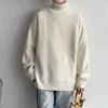 IEFB Men's Autumn And Winter White Turtleneck Sweater Trendy Male Korean Trend Ins Loose Knitwear Casual Pulloer Tops 9Y9469 211221