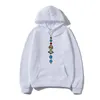 Planets Color Men Hoodie 2020 Осень зима Теплый флис Высококачественные толстовки Творческий дизайн Смешные моды капюшонов толстовки1