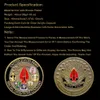 10pcs não magnéticos de operações especiais comando do Exército Pari USA Desafio Coin Challenger Medalha Medalha Colecionável CO2679