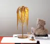 Postmoderne Luxus kreative Metall goldene Quaste Tischlampe Nachttisch G9 Beleuchtung Schlafzimmer Kunst Dekoration Lampen