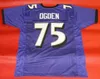 Maillot de football personnalisé Hommes Jeunes Femmes Vintage 75 JONATHAN OGDEN CUSTOM Rare High School Taille S-6XL ou n'importe quel nom et numéro de maillots