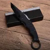 1Pcs Outdoor Tactical Folding Knife 440C Black Tanto Blade Blacks G10 Handle EDC Pocket Folder Knives With Retail Box