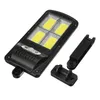 120COB 128COB 320 Lâmpada solar de parede solar Iluminação externa Segurança de segurança leve Sensor de movimento à prova d'água PIR Controle remoto