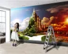 3d papier peint chambre moderne maison papier peint majestueux style européen fleur château paysage romantique 3d papier peint mural